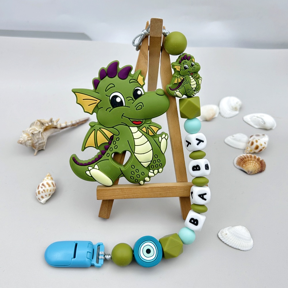 Baby Food Teether - Nome della lettera in silicone russo