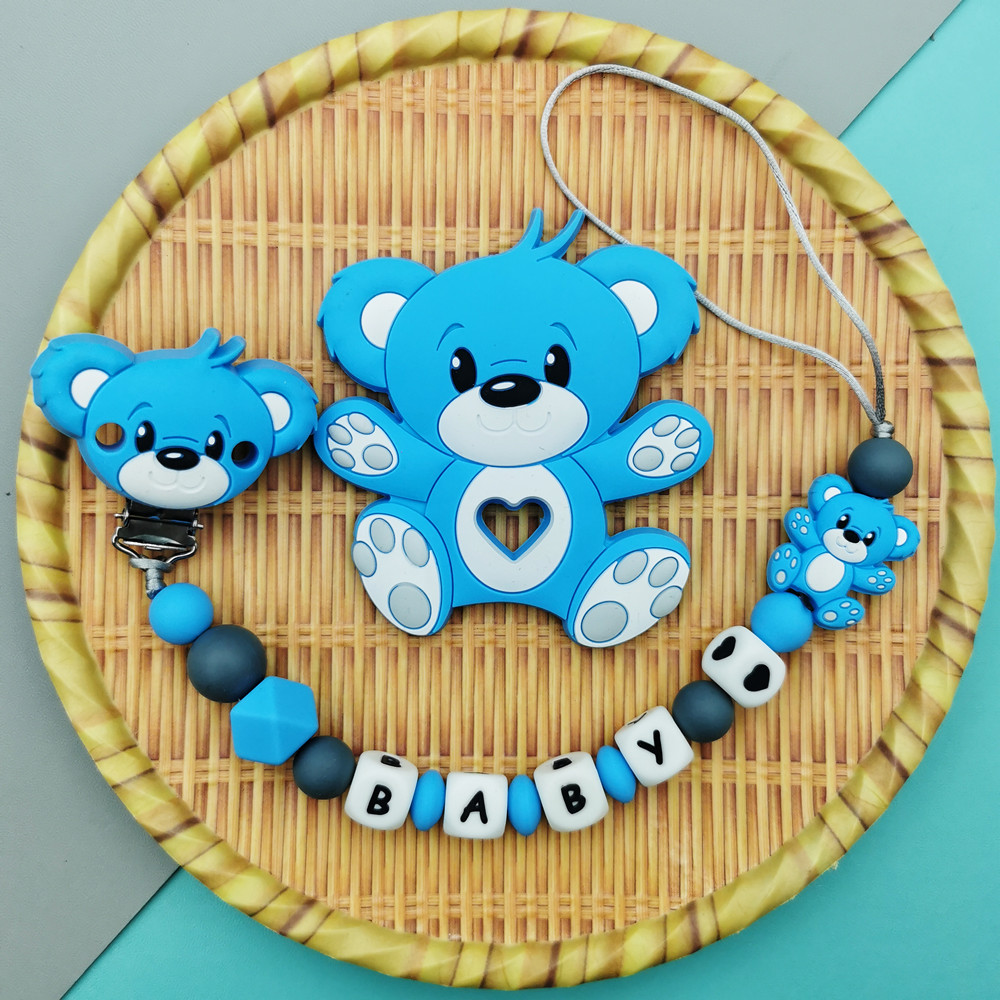 Baby Food Teether - Personalizzato inglese russo lettera in silicone
