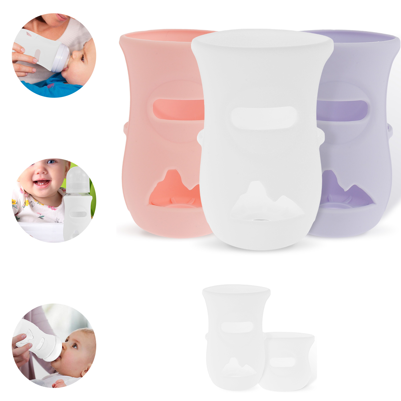 Baby Food Nan - Manicotti in silicone Copri biberon in