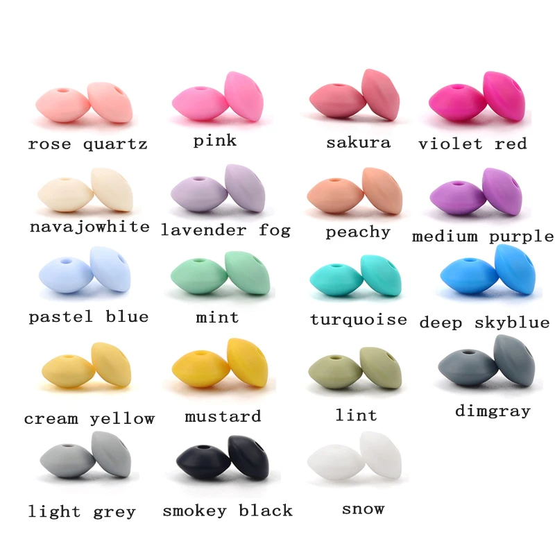 50 pz 12mm lenticchie perline  - Baby Food Teether recensione e prezzo
