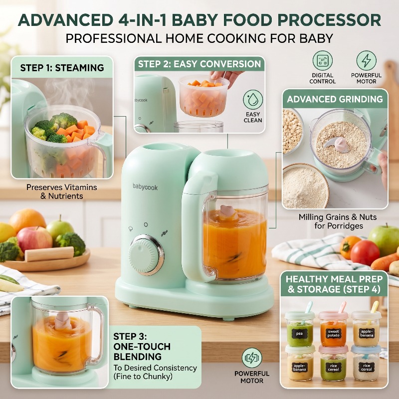 Piccolo Tritatutto Automatico  - Baby Food Maker And Steamer recensione e prezzo