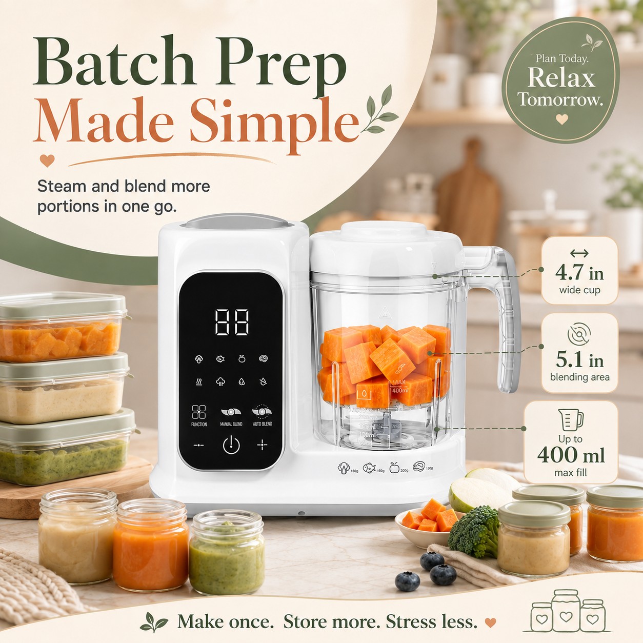 Unità per la Preparazione di A - Baby Food Maker And Steamer recensione e prezzo