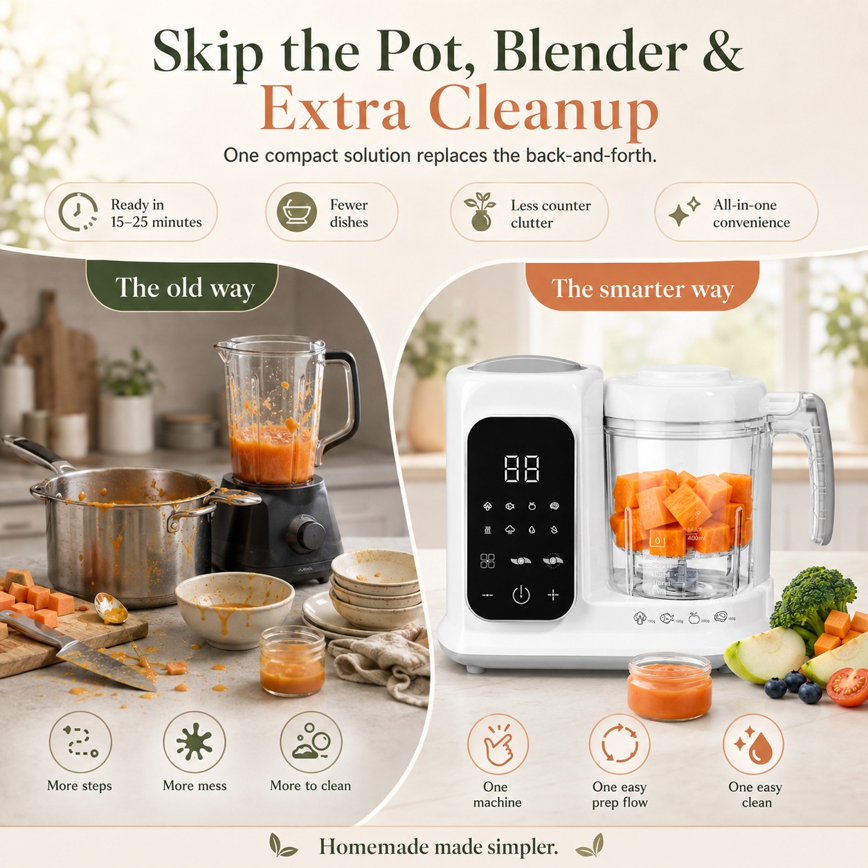 Unità per la Preparazione di A - Baby Food Maker And Steamer recensione e prezzo