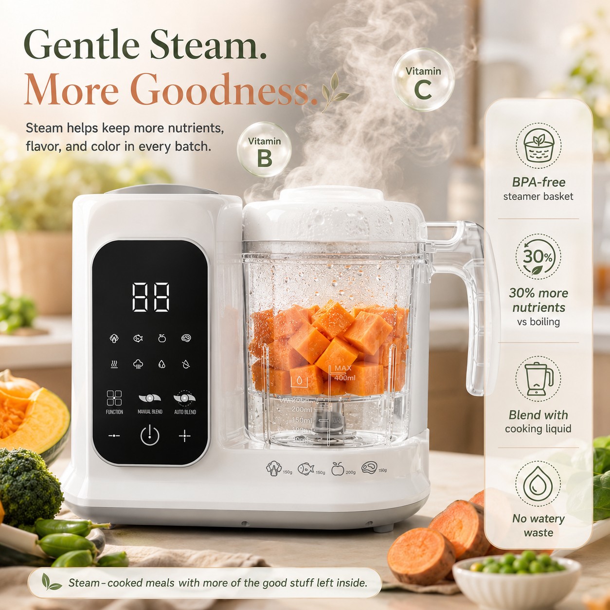 Unità per la Preparazione di A - Baby Food Maker And Steamer recensione e prezzo